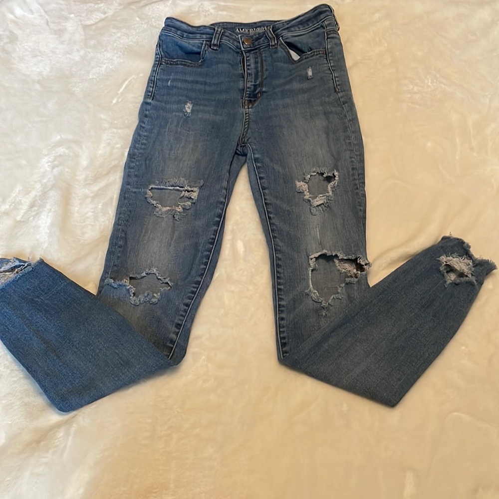 Super Stretch American Eagle Skinny Jeans. Size 4 Regular.